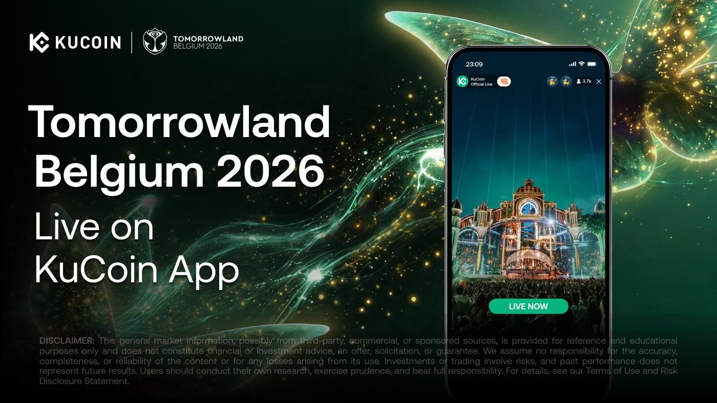 KuCoin to Livestream Tomorrowland 2026 as Exclusive Crypto Partner