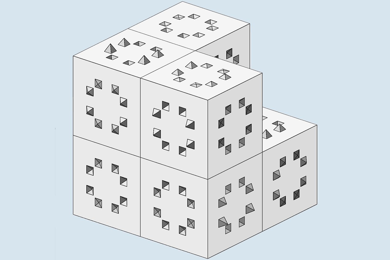 AI Model Finds 3D Shape That Tiles Space Forever Without Repeating