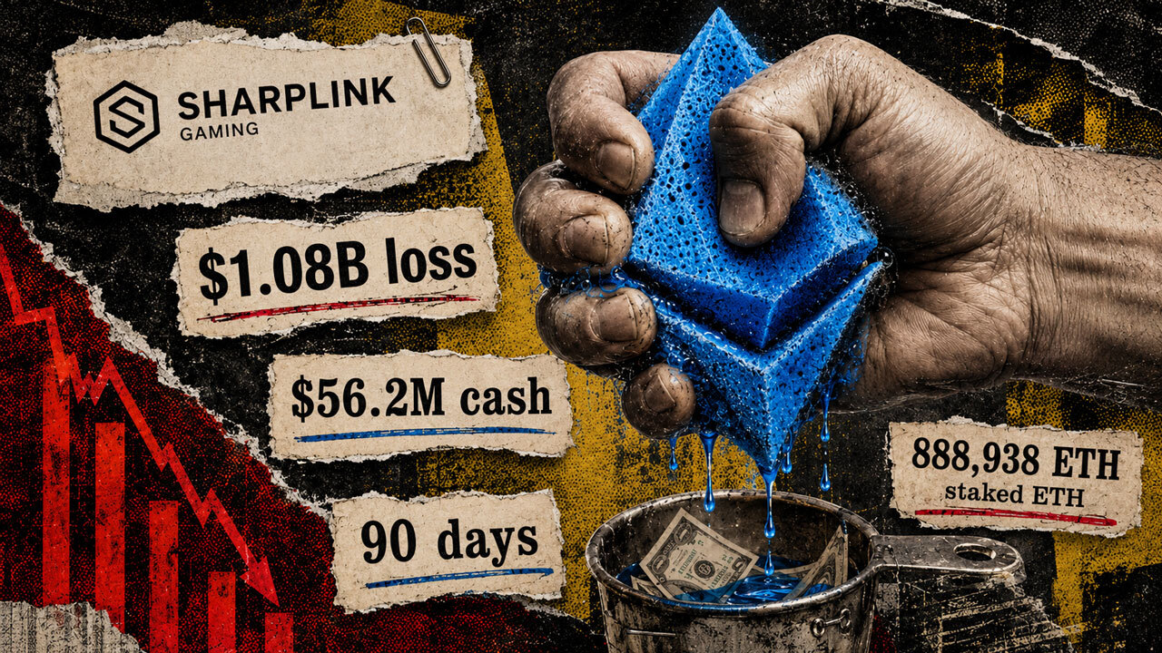 SharpLink Reports $1.08B Net Loss on ETH Impairments