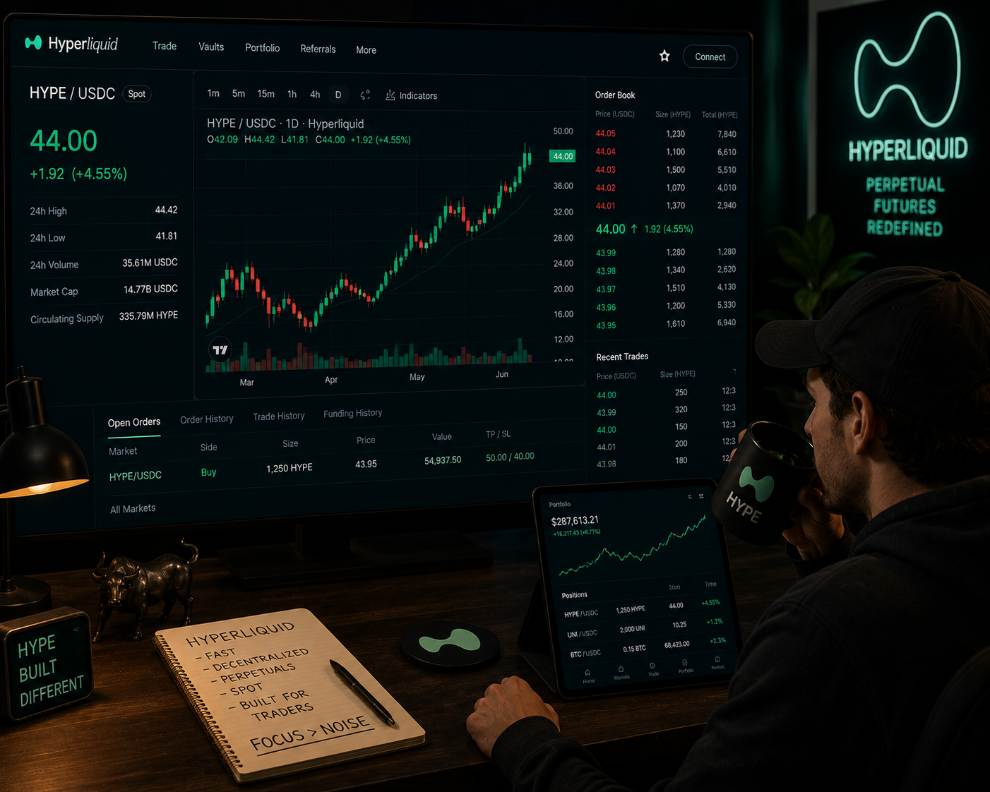 HYPE Extends Rally to Six Sessions, Futures Open Interest Hits $1.75B