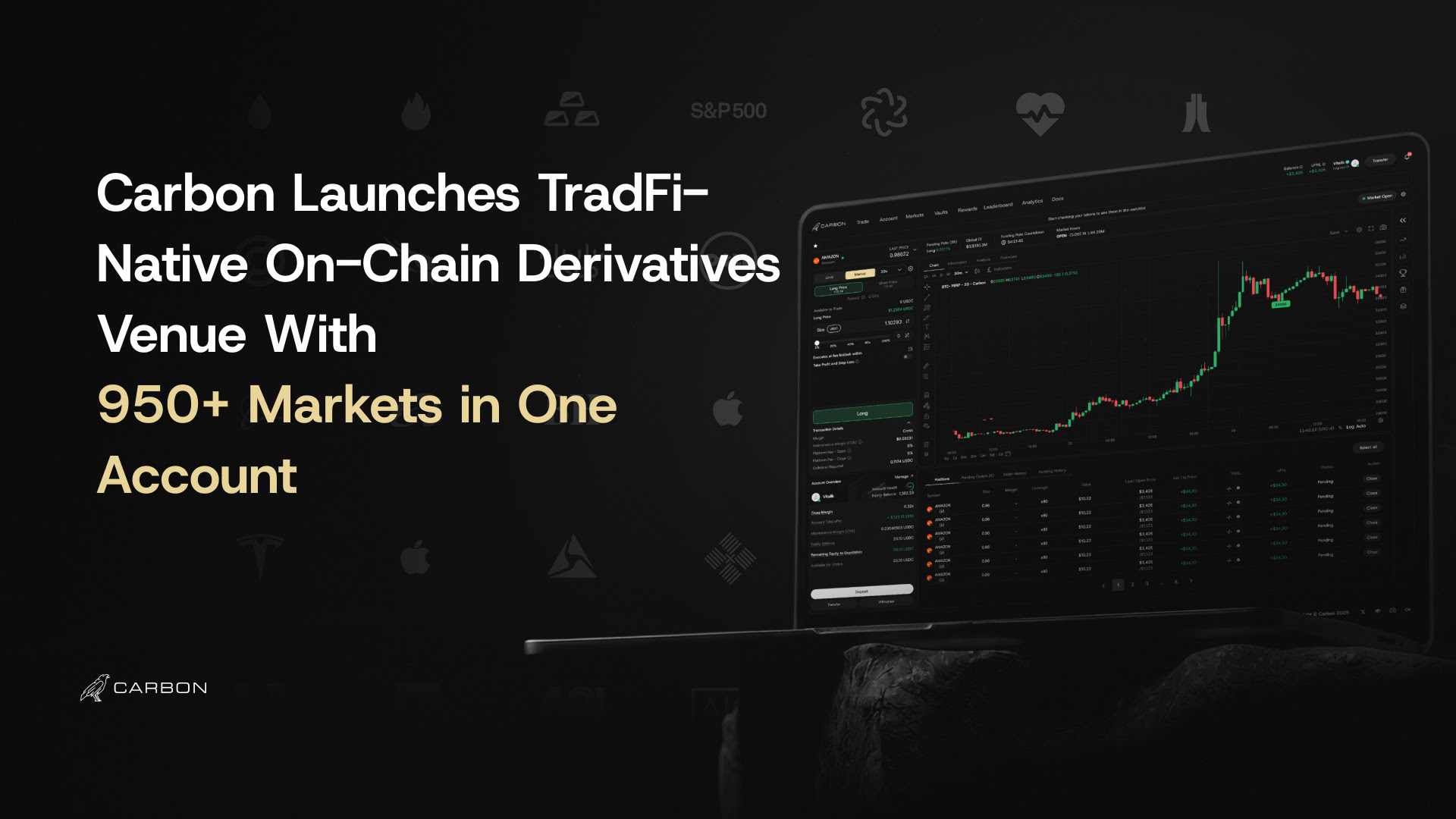Carbon Opens Public Trading on 250+ TradFi Markets