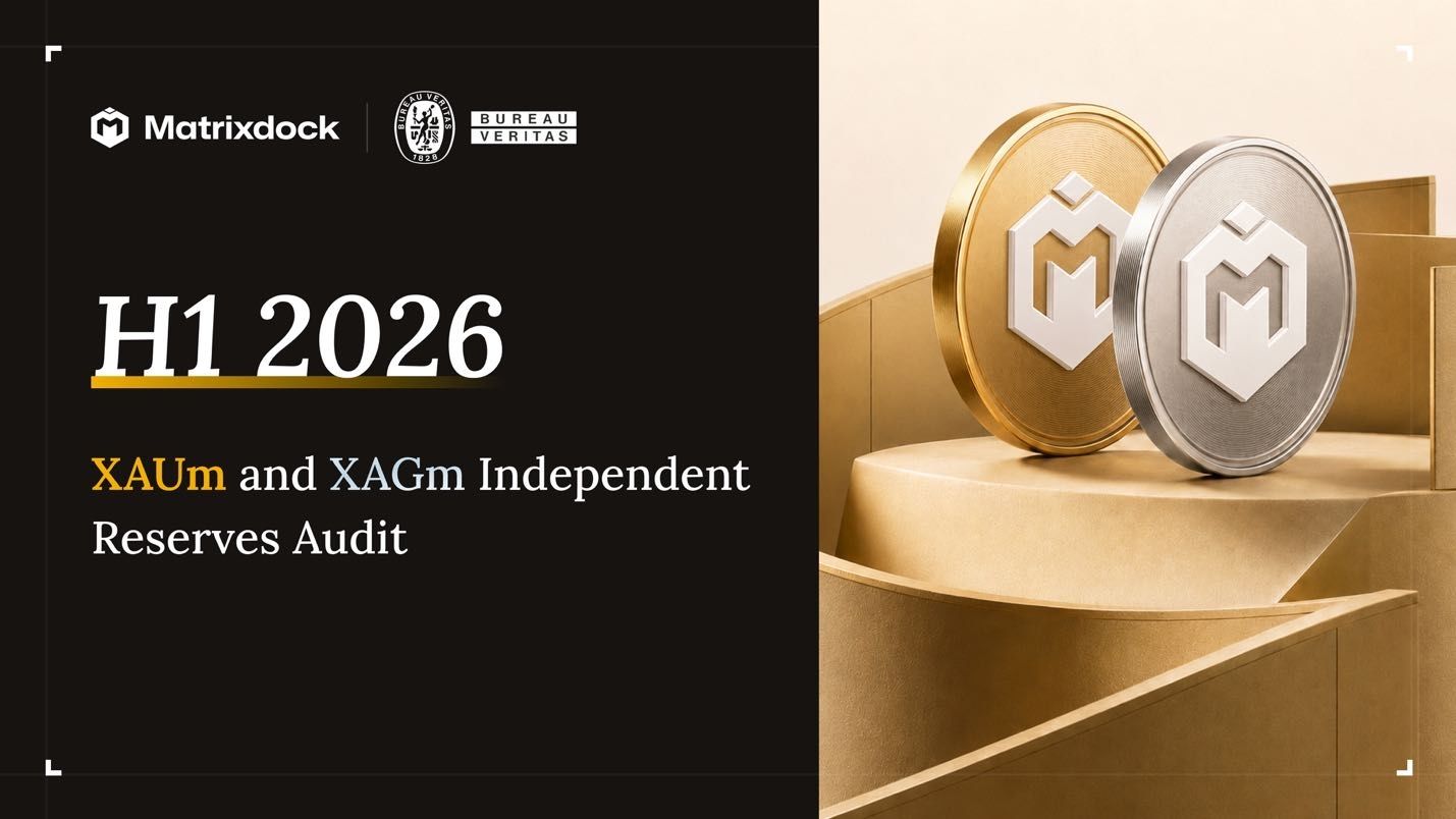 Matrixdock's Fourth Consecutive Reserve Audit by Bureau Veritas Finds No Discrepancies, Adds Silver for First Time