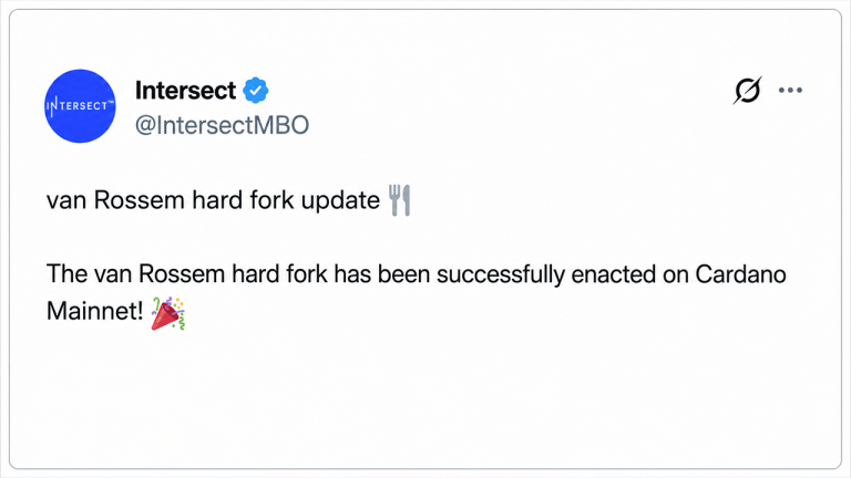 Cardano’s Van Rossem Hard Fork Goes Live, Cuts Plutus Smart Contract Costs