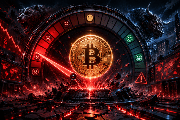 Bitcoin Fear & Greed Index Enters Extreme Fear Zone as Bearish Sentiment Dominates