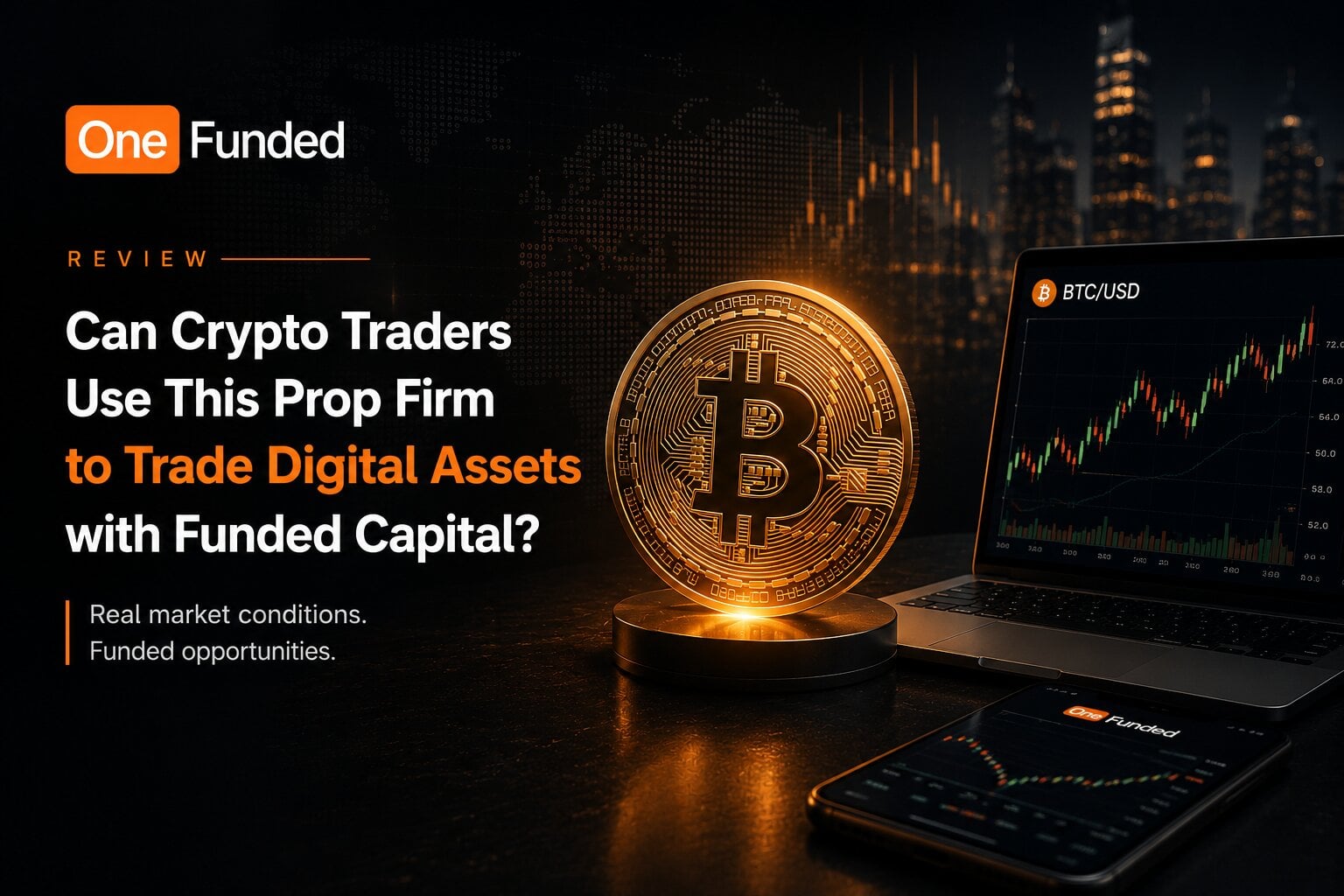 OneFunded Offers No-Time-Limit Evaluation for Crypto Traders on Simulated Platform