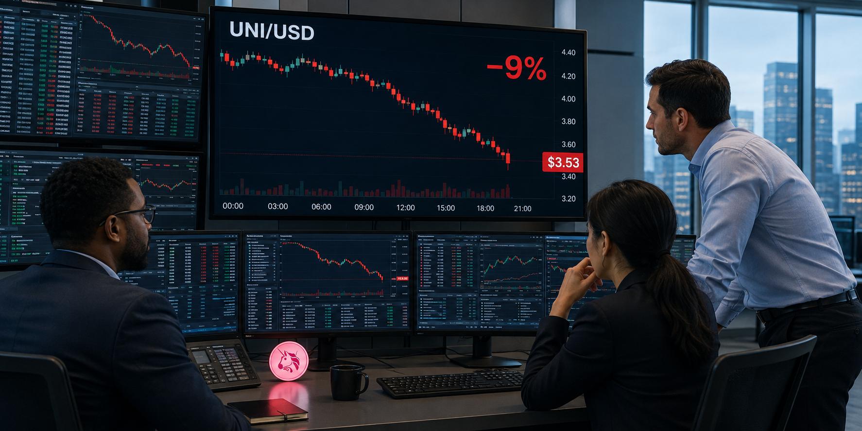 Uniswap's UNI Drops 9% as Protocol Debuts Avalanche Auctions