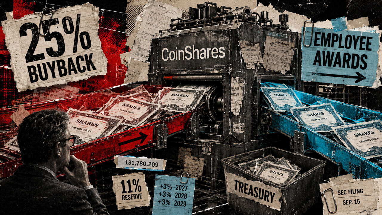 CoinShares Sets Sept. 15 Vote on 25% Share Buyback, Treasury Plan