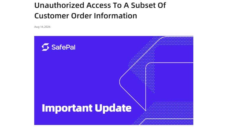 Safepal Data Breach Exposes 39,798 Customers to Phishing Risk