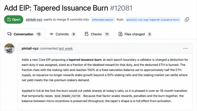 Ethereum Proposal to Burn Staking Rewards Draws Aave Founder's Warning