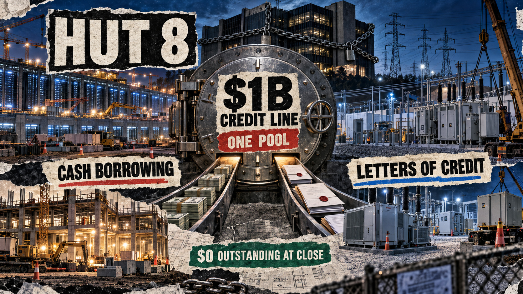 Hut 8 Closes $1B Senior Secured Credit Line, Undrawn at Signing