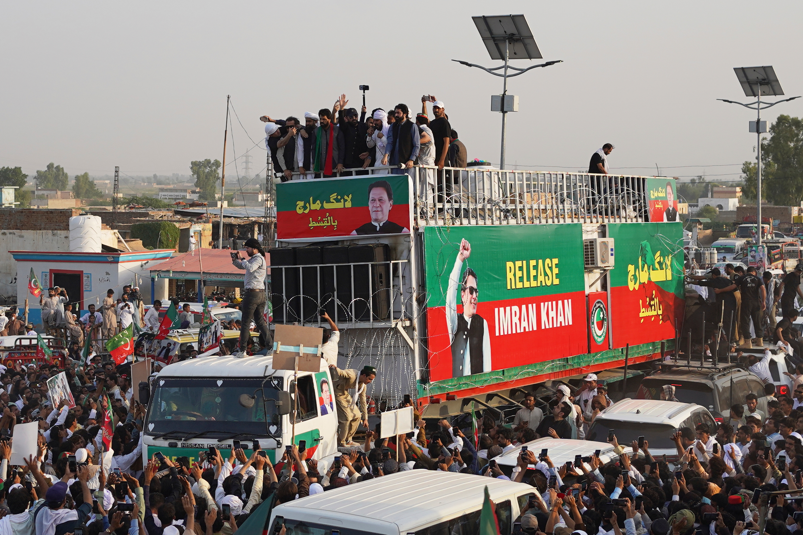 Imran Khan Supporters March Across Pakistan After Talks With Government Collapse