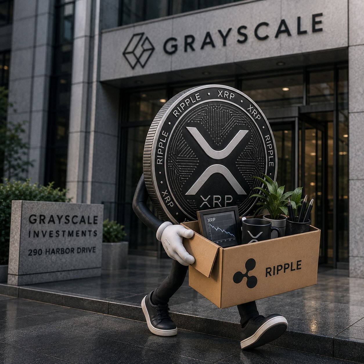 Grayscale XRP Trust Sells $180.8M in XRP, Holdings Fall to 55M Tokens