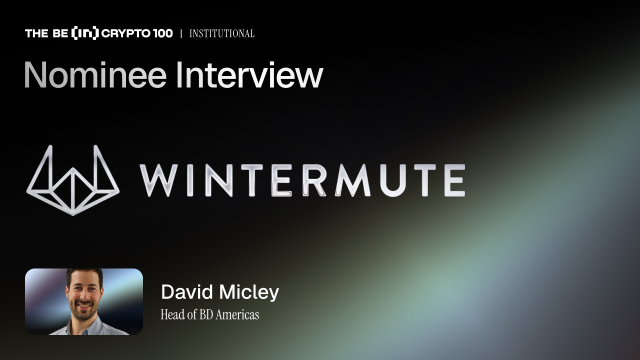 Wintermute Nominated for Best Liquidity Provider at BeInCrypto Institutional 100 Awards