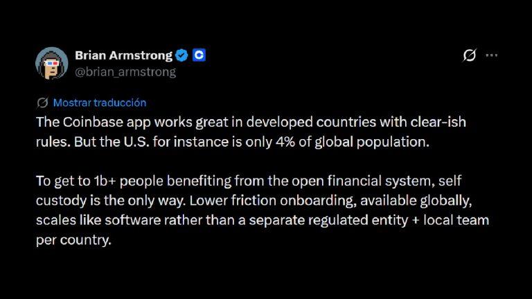 Coinbase CEO: Self-Custody Wallets Key to Billions in Crypto Adoption
