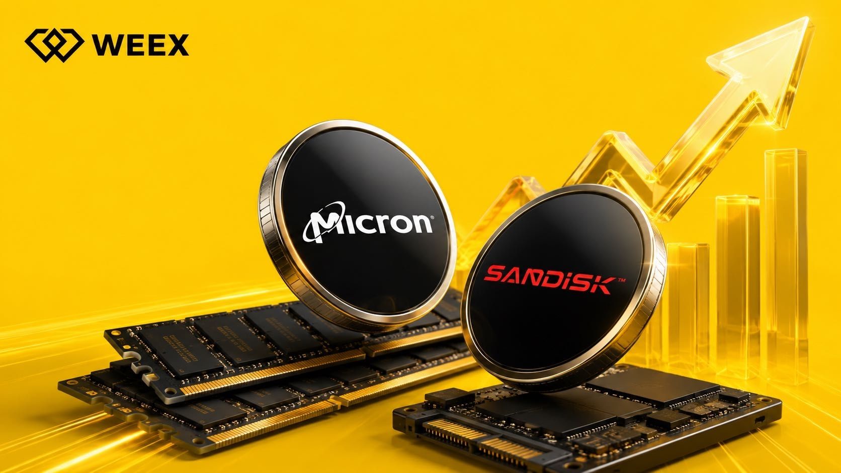 WEEX Lists Micron and SanDisk Perpetual Futures, DRAM Spot as Memory Supercycle Intensifies