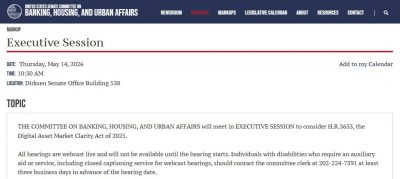 Senate Banking Committee Holds Markup on Crypto Legislation