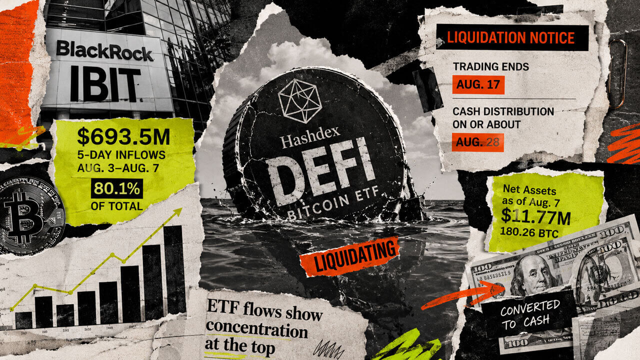Hashdex to Liquidate DEFI Bitcoin ETF After Aug. 17 Close