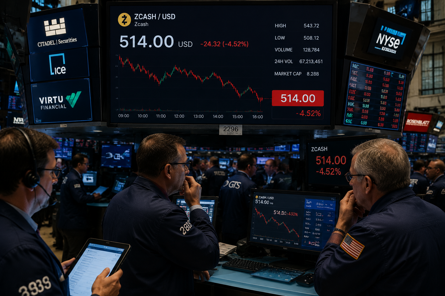 Zcash Holds Above $500 but Faces Selling Pressure Under Descending Resistance