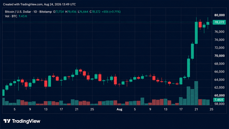 Bitcoin Breaks $79,000, Meets Resistance at $80,000