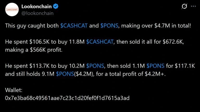 Wallet Turns $220K Into $4.7M on Robinhood Chain Memecoin Trades