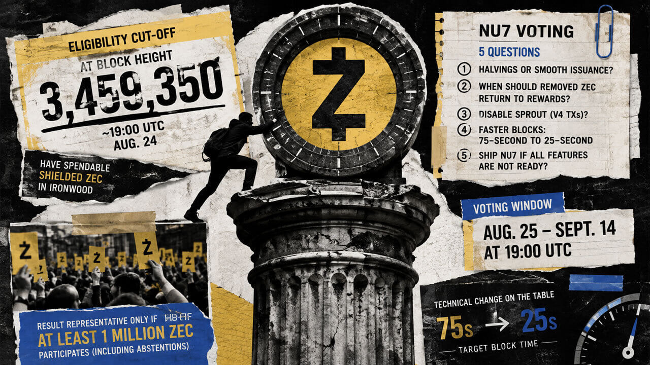 Zcash Surges 62% as Holders Face Governance Vote on Issuance, Block Speed