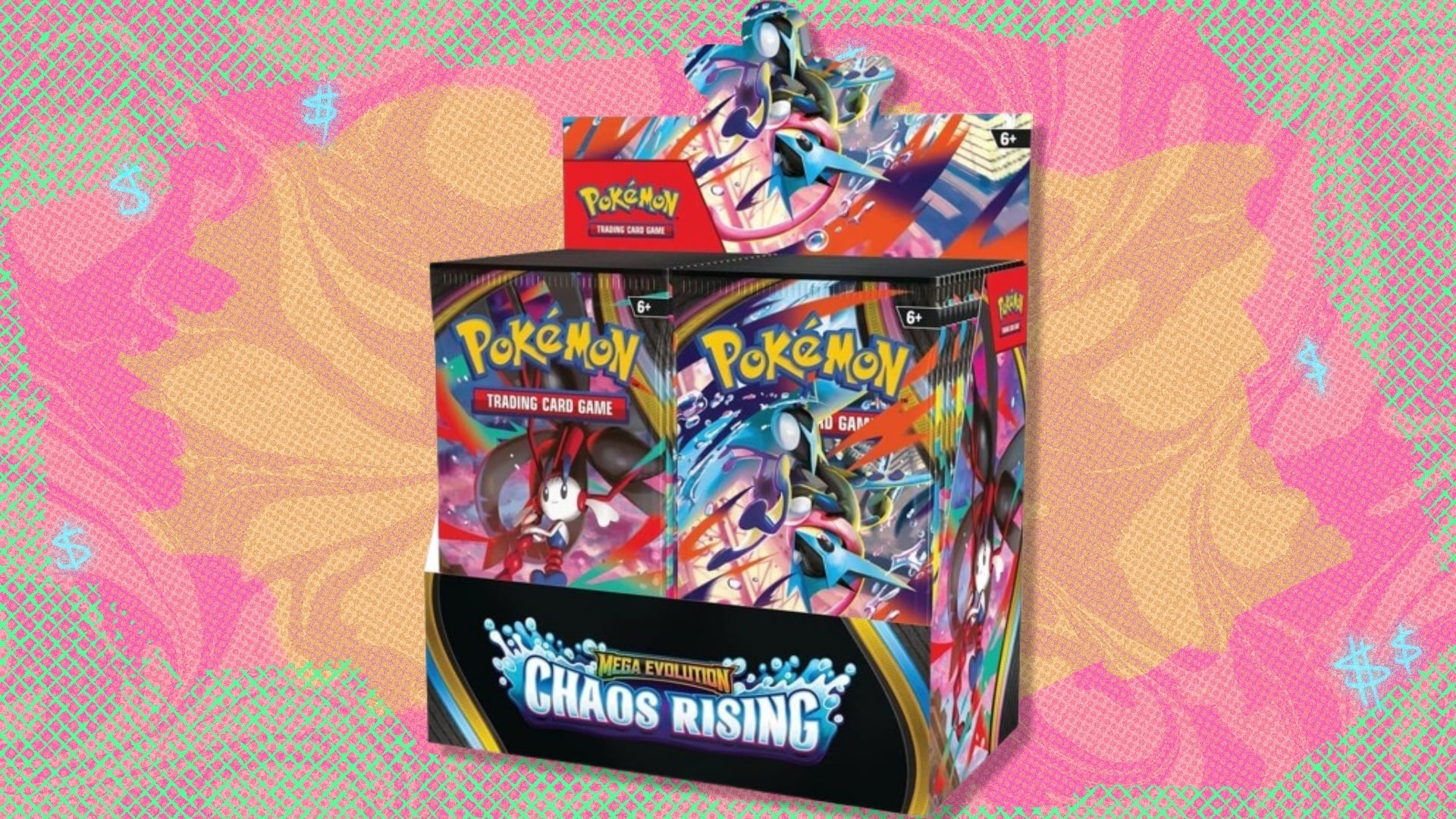 Amazon Lists Pokémon TCG Mega Evolution Chaos Rising Booster Box at $274.50, Single Packs at $12.99