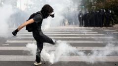 French Student Protests in Paris and Marseille Draw Tear Gas as Crowds Demand School Resources