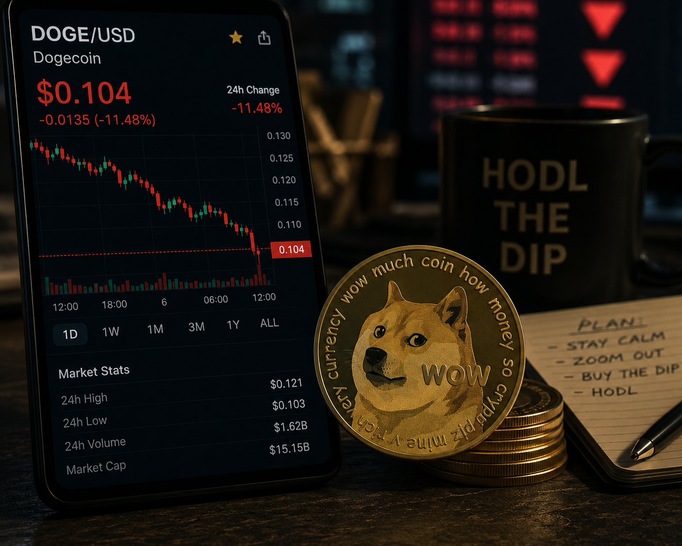 Dogecoin Falls 5% as Bitcoin Sinks Below $77,000, Meme Coins Routed