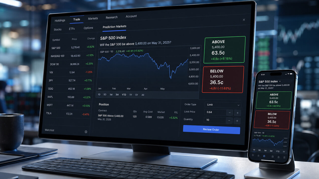 Charles Schwab Teams Up With Cboe to Launch S&P 500 Prediction Products